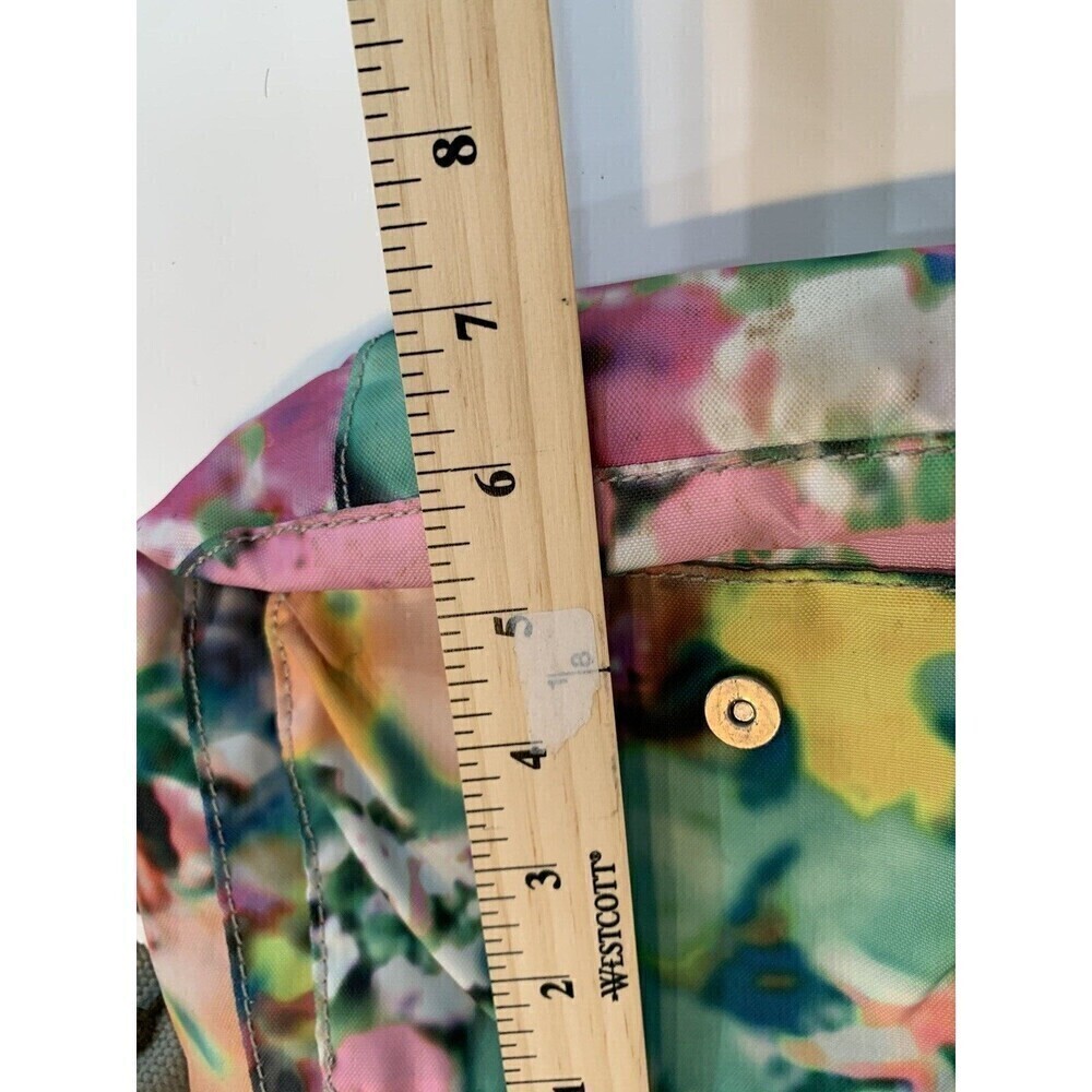 Kipling Womens Shoulder Handbag Floral Nylon Vibrant Colors Purse Spring - Picture 13 of 15